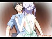   Cute Purple-haired Hentai Chick Needs Some Relief