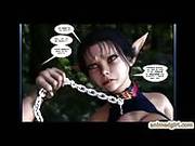   Chained And Bonded Tranny And Her Huge Tits