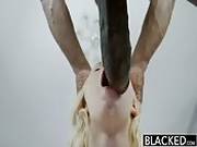   Blonde Teen Gets Filled By Black Cock