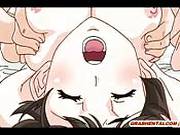   Busty Brunette Hentai Chick Loves Her Bf