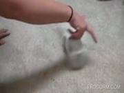 College Sweetie Sucks Two Cocks On Knees