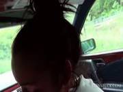 Hot Brunette Giving Amazing Bj In The Car