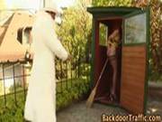 Slut Gets Outdoor Anal