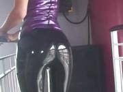 Round Butted Babe Luscious In Latex