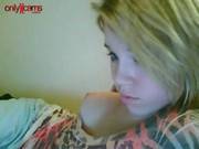 Teen Playing With A Tampon On Cam