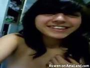 Horny Chick Stripping And Masturbating