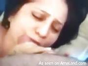 Mexican Housewife Sucks Cock Until She Gets Cum