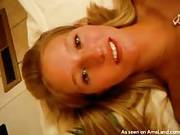 Blonde Selfshooting While Masturbating