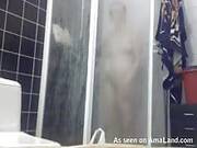 Blonde Wife Having A Shower