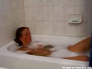 Hottie Masturbating In The Bathtub