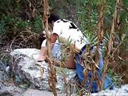 Horny Couple Fucking By The River