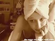 Cutie Having A Webcam Session Before Taking A Bath