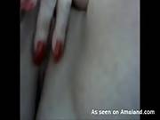 Close-up Video Of After Shave Clit Play