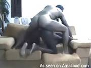 Black Couple Get Dirty On The Couch