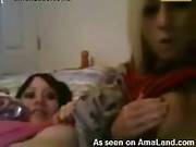 Lesbians Kissing Each Others Tits