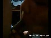 Ebony Teen Gives A Hot Afternoon Blowjob