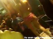 Stripper In A Throng Of College Dudes