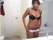 Black Babe Flashing Her Naked Body