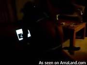 Thick Ebony Slut Shakes Her Ass For Her Boyfriend