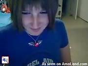 Emo Girl Plays With Her Tits