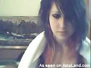 Punk Chick Shows Off Her Big Tits