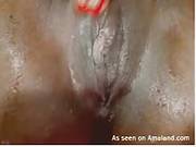 Juicy Ebony Pussy Up Close