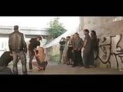 Amazing Blonde Slut Gets Fucked In A Public Orgy