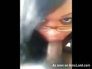 Amateur Ebony Gf Giving A Sloppy Blowjob