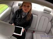 Blonde Fucked Leaning On Hood Of Fake Taxi