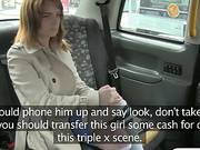 Girl Takes Drivers Dick In Her Hairy Pussy In The Backseat