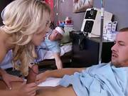 Laura Shows Off Her Sexy Lingerie And Fucks A Guy In Front Of Her Man