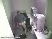 Naughty Couple Is Having Sex In The Office, Not Knowing About A Hidden Security Camera