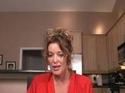 Busty Blonde Mom Likes To Spend Time In The Kitchen, Especially If Her Lover Is Nailing Her