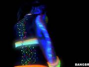 Naughty Girl, Carter Is Wearing Neon Clothes And Giving A Deep Blowjob To Her Favorite Client