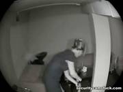 A Hidden Camera Caught A Naughty Cleaning Lady And A Married Guy While They Were Having Sex