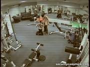 A Security Camera In The Gym Caught Horny People Having A Threesome Instead Of Doing Their Workout