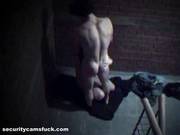 Lovely Brunette Met Her New Neighbor On The Stairs And Had Sex With Him Right Away