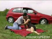 Tattooed Guy Took His New Girlfriend To A Picnic And Fucked Her Brains Out In The Nature