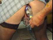 Kinky Granny With Pierced Pussy Bends Over So Her Husband Could Play With Her Ass Hole