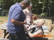 Mature Women Are Having Sex In The Nature Not Knowing That Someone Is Watching Them In Action