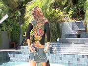 Outside Solo With Babe From Aziani