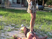 Outdoor Domination Along Young Teeny