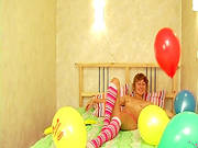 Soft Masturbation Along Young Tiffany