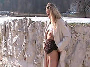 Outdoor Fun With A Sleazy Bimbo