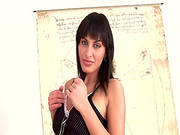 Arousing Solo With A Busty Dark Hair Mom