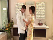 Asian Massage From A Busty Goddess