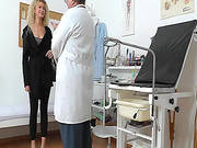 Naughty Gyno Exam For Curly Blondie