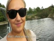 Blonde Amateur With Massive Boobs Banged In Public For Cash
