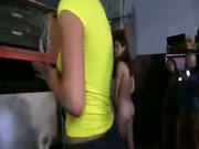 Group Of Kinky Naked Girls Lesbian Action In The Warehouse