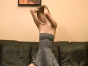 Titty Beata Teenager Teasing On The Sofa